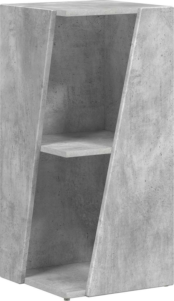Seitenregal Beton Grau 33 x 32 x 70,5 cm Holzwerkstoff