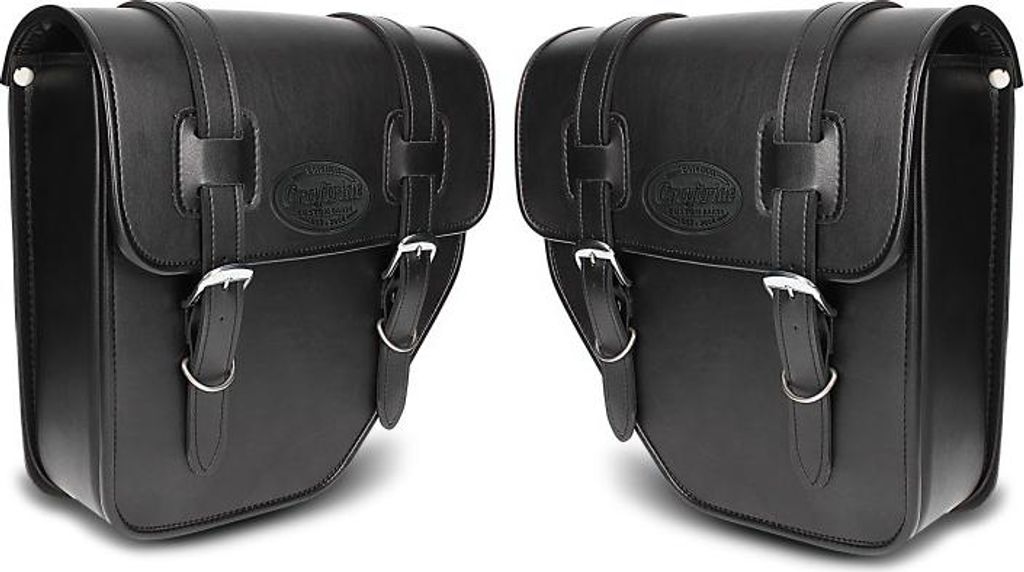 Motorrad Satteltaschen Paar für Custom Bikes Texas schwarz