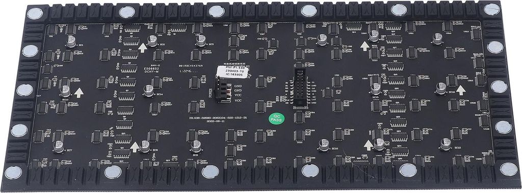 Flexibles LED-Matrix-Panel, digital, FPCB, Vollfarbbetrieb, magnetische Rückseite, 208 x 64 Pixel, DC 5 V