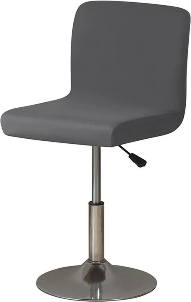 Lot de 4 Housses de Chaises de Bar Universelles Extensibles Anthracite