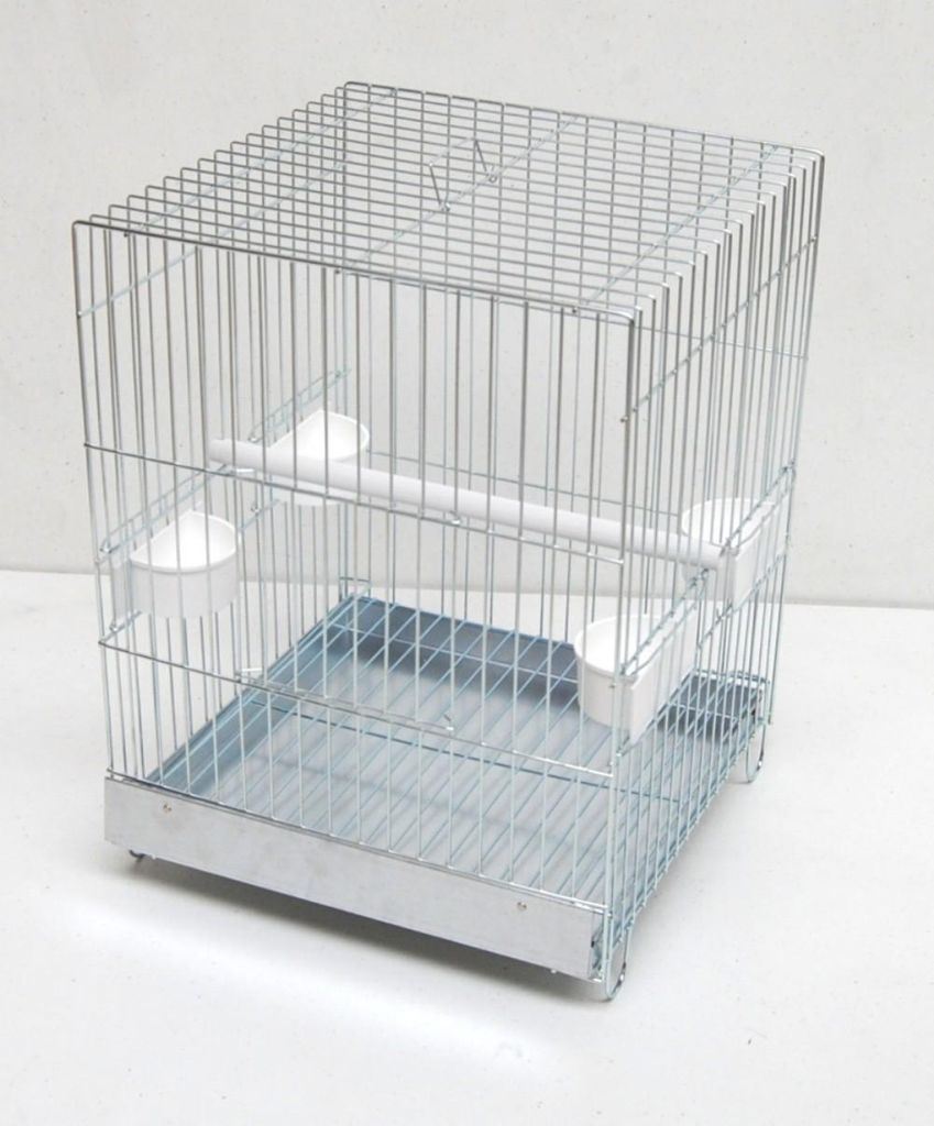 Cage de transport chromée pour perroquets Image du produit 