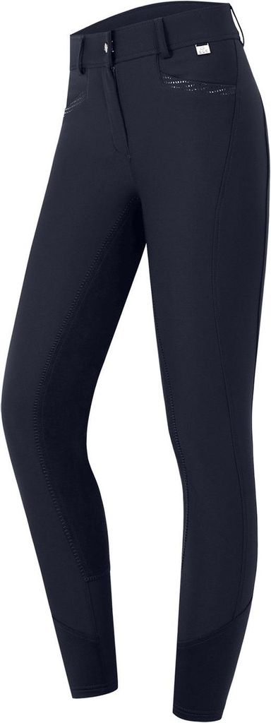 E.L.T Reithose Oktavia Curved High Waist Tiefblau D36