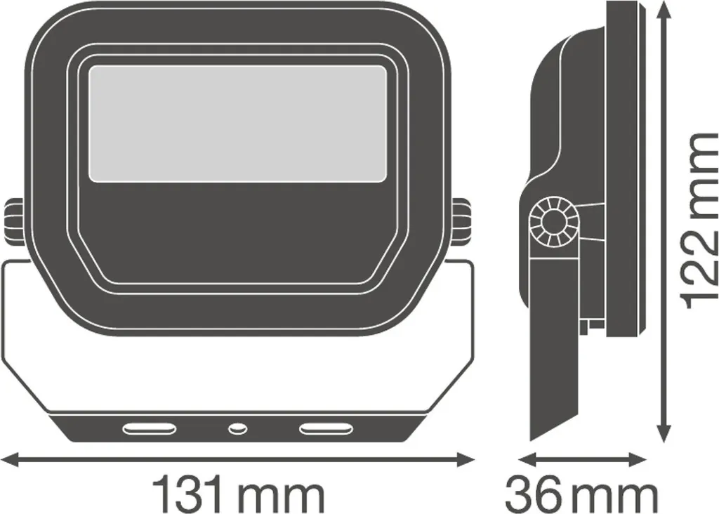 Projecteur LED Extérieur 10W IP65 Blanc Neutre 4000K Floodlight Noir - 12