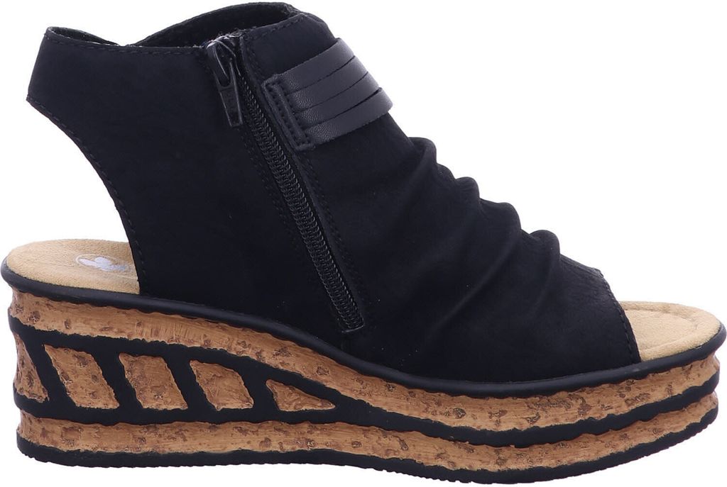 Rieker Damen Keilsandalette schwarz Produktbild 35