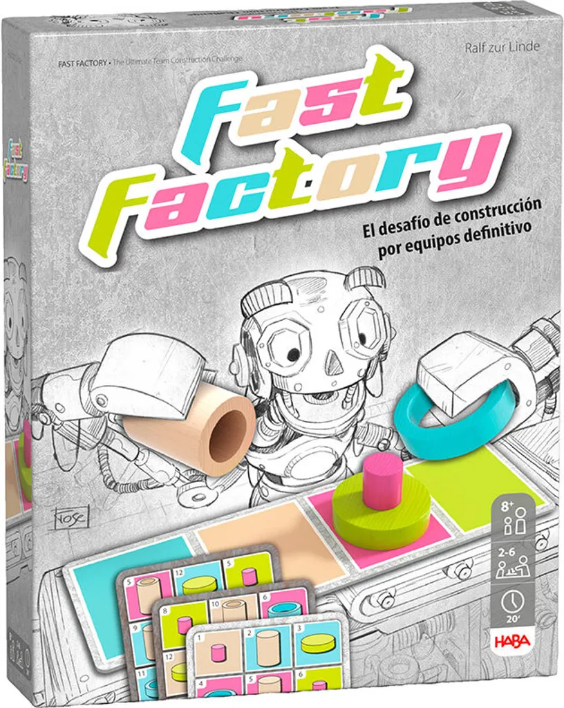 Fast Factory Haba : Jeu de Société Éducatif Multicolore et Réaction