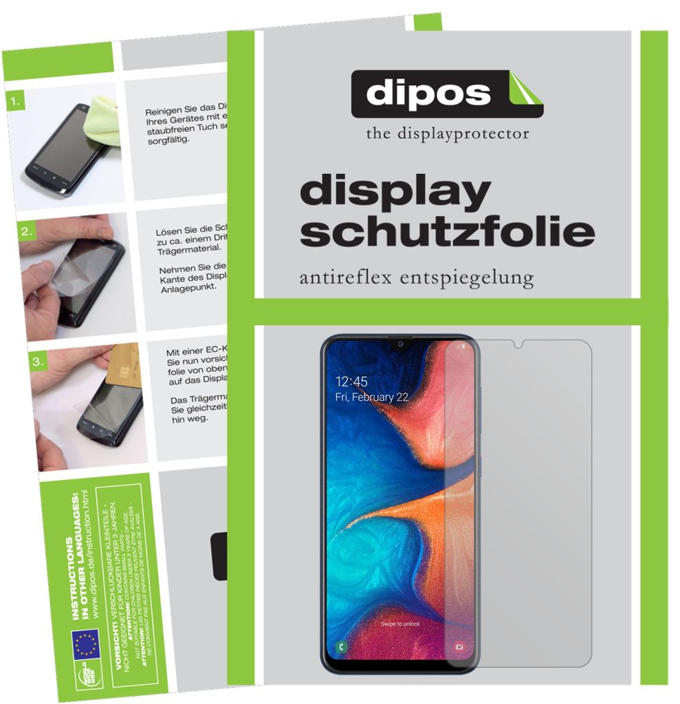 2x Schutzfolie für Samsung Galaxy A20e matt Produktbild 