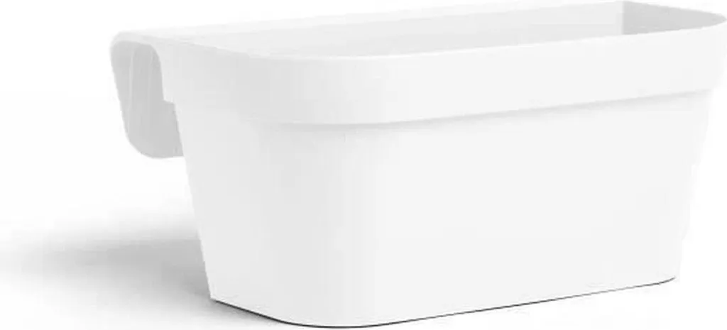 Jardinière Garden ID Blanche auto-arrosante - Réservoir intégré 40cm