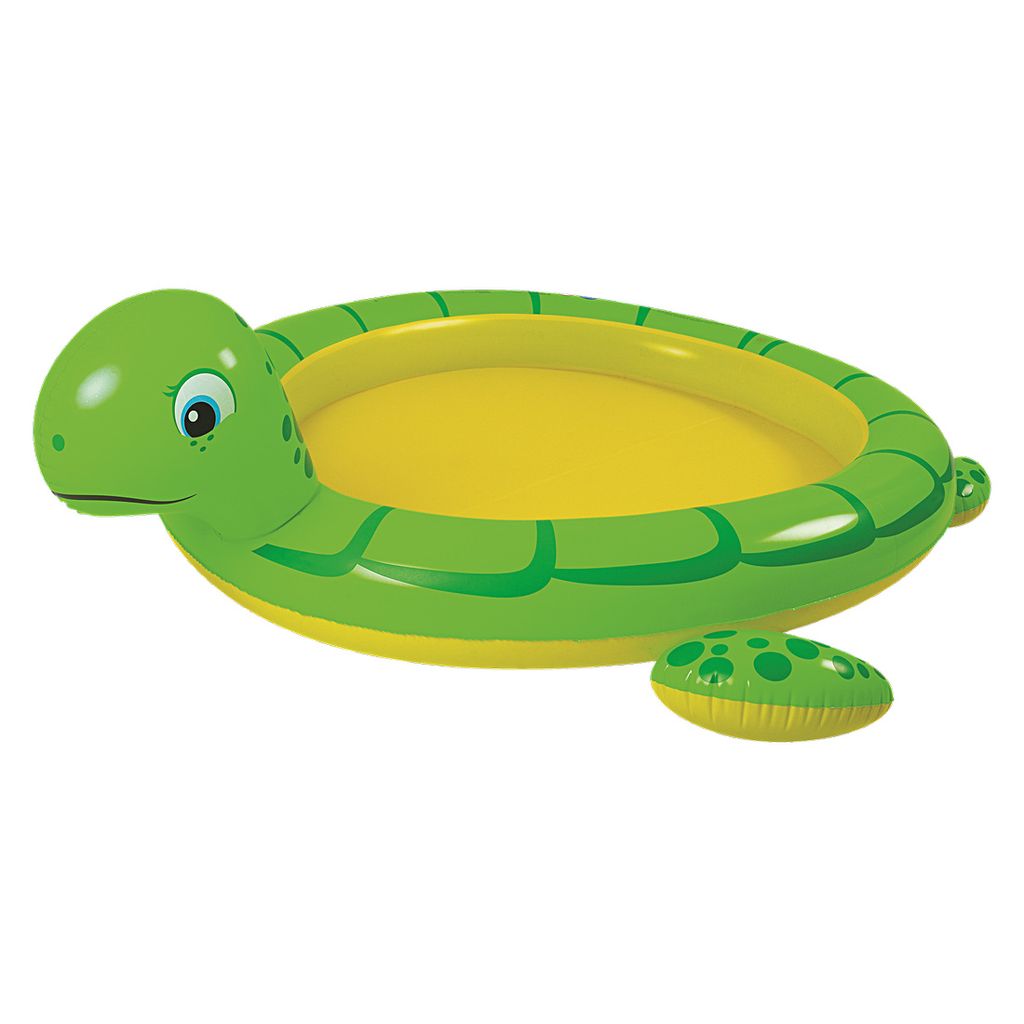 Jilong | Spraypool Riesenschildkröte | 214 cm Schwimmbecken (Grün/Gelb)