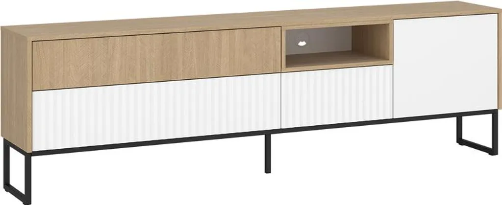 Banc TV design Hati avec rangements intégrés pour salon contemporain