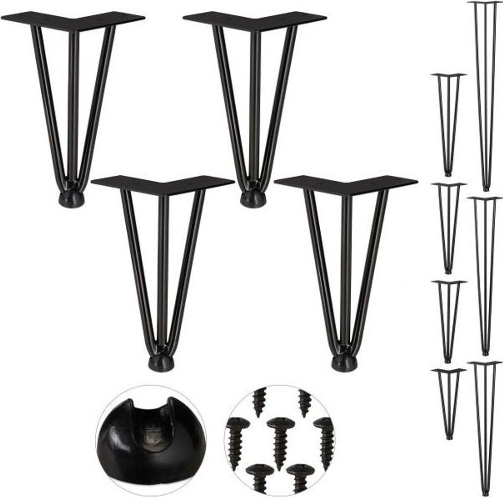 Möbelbein-Haarnadel 4er-Set