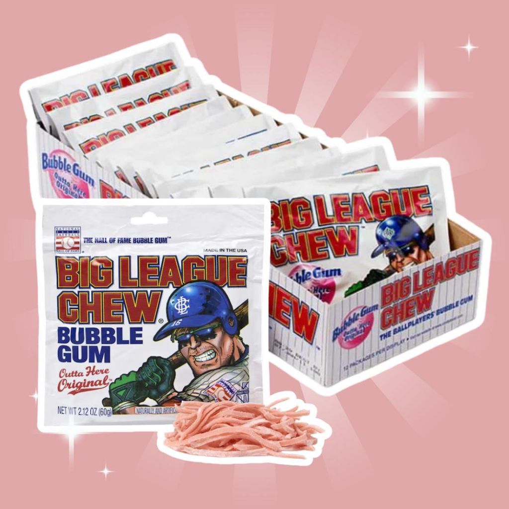 Big League Chew Original kauwgom, 2,1-oz zakje (verpakking Productafbeelding 
