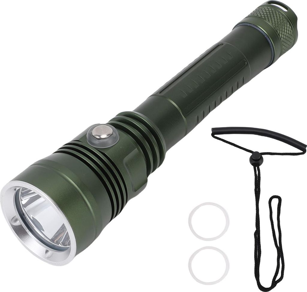 Tauchen Taschenlampe 80m Water Proof Dive Light Einstellbare Helligkeit Aluminiumlegierung Unterwasser-Taschenlampe