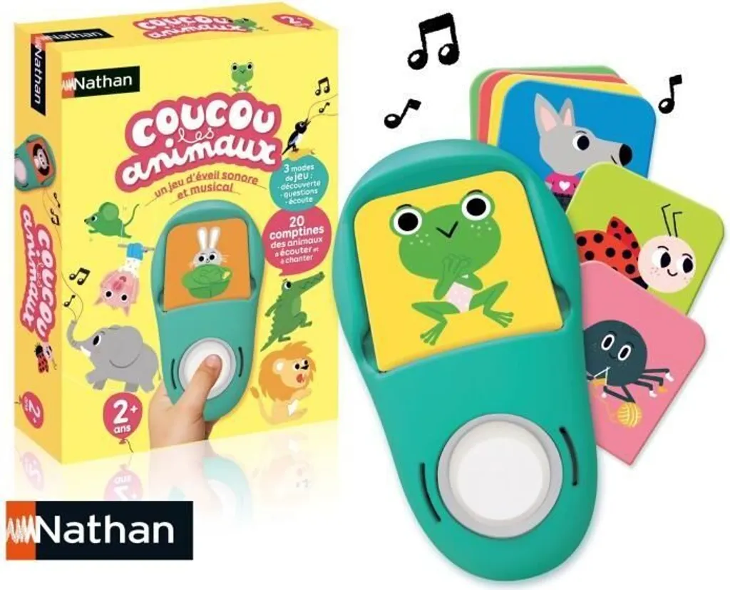 Jouet musical premier âge Hello Animals Nathan pour éveil sensoriel