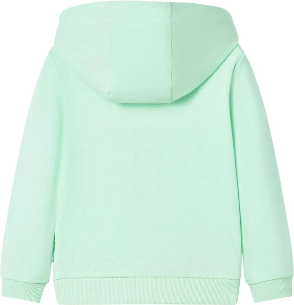 Felpa Bimbo Verde Chiaro 92 con Cappuccio vidaXL | Cotone Traspirante