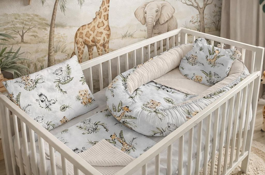 Babynest Kokon Nestchen für Neugeborene – 5-teiliges Set Produktbild 