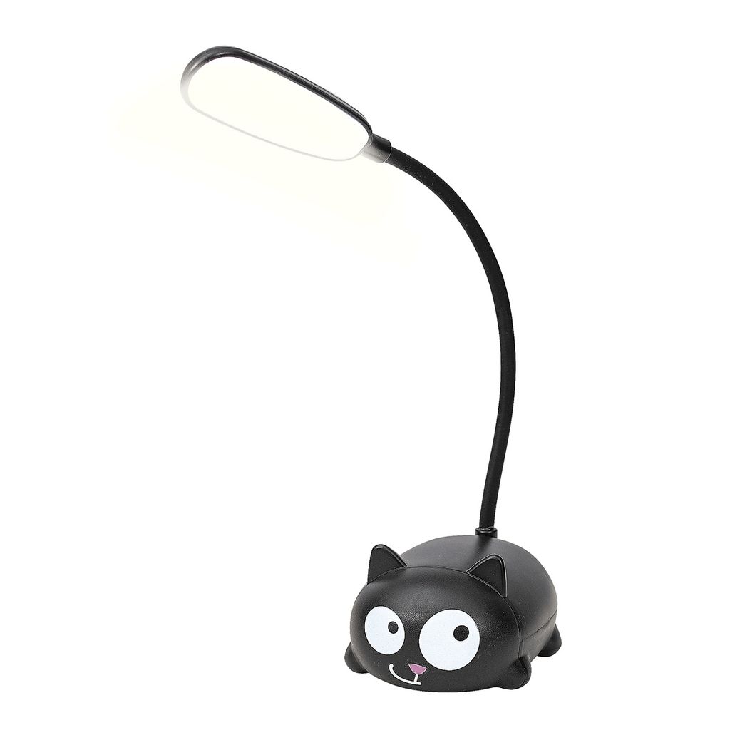 moses. Ed, the Cat Leuchte, biegsame LED-Lampe im Katzen-Design, wiederaufladbare Schreibtischlampe mit Akku und USB-C Anschluss, dekorative Tischl...