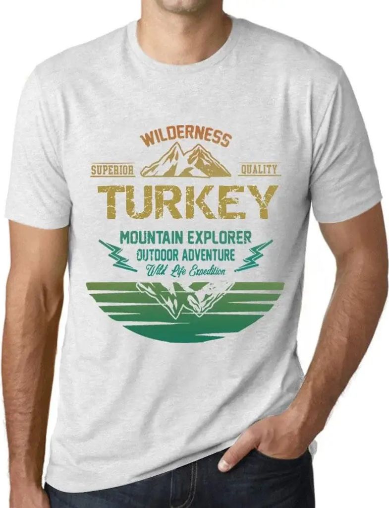 Herren Grafik T-Shirt Outdoor-Abenteuer Wildnis Gebirgsjäger-Türkei – Outdoor Adventure, Wilderness, Mountain Explorer Turkey – Öko-Verantwo...
