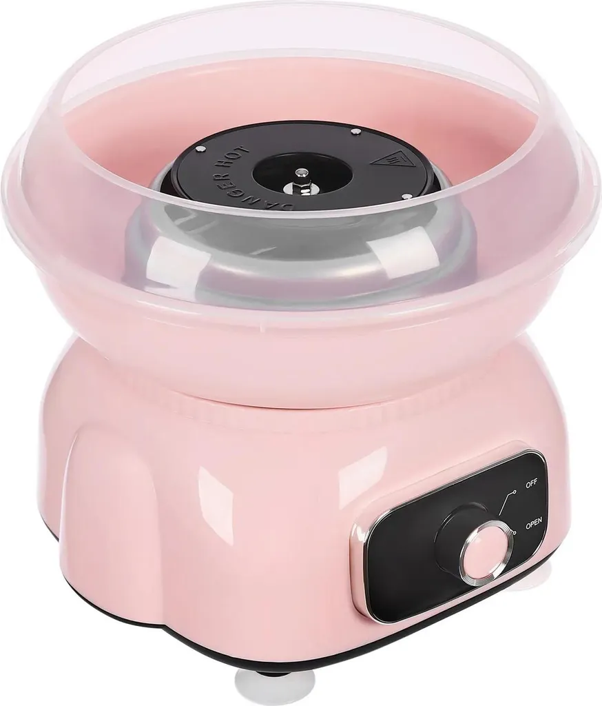 Appareil barbe à papa rose 500W - Machine rétro acier inox alimentaire