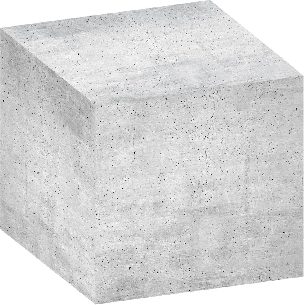 KÖNIG & EBHARDT Beton Notizzettel geleimt grau 7,5 x 7,5 cm, ca. 700 Blatt, 1 Pack