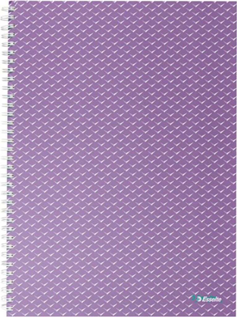 Esselte 628484, Muster, Lavendel, A4, 80 Blätter, 80 g/m², Liniertes Papier