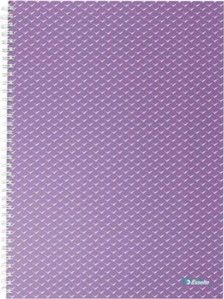 Esselte Colour Breeze A4 Striped Notebook Purple: Un Tocco di Classe sulla Scrivania