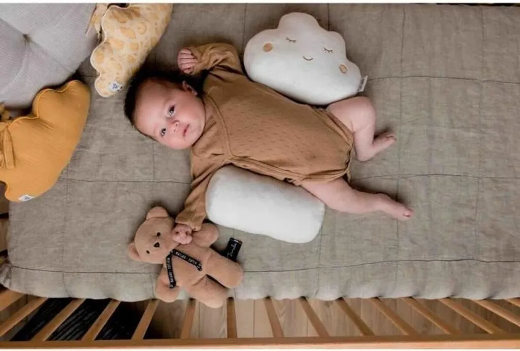 TINEO CLOUDY Cale-bébé 2en1 Evolutif en Peluche Moelleuse et Lavable