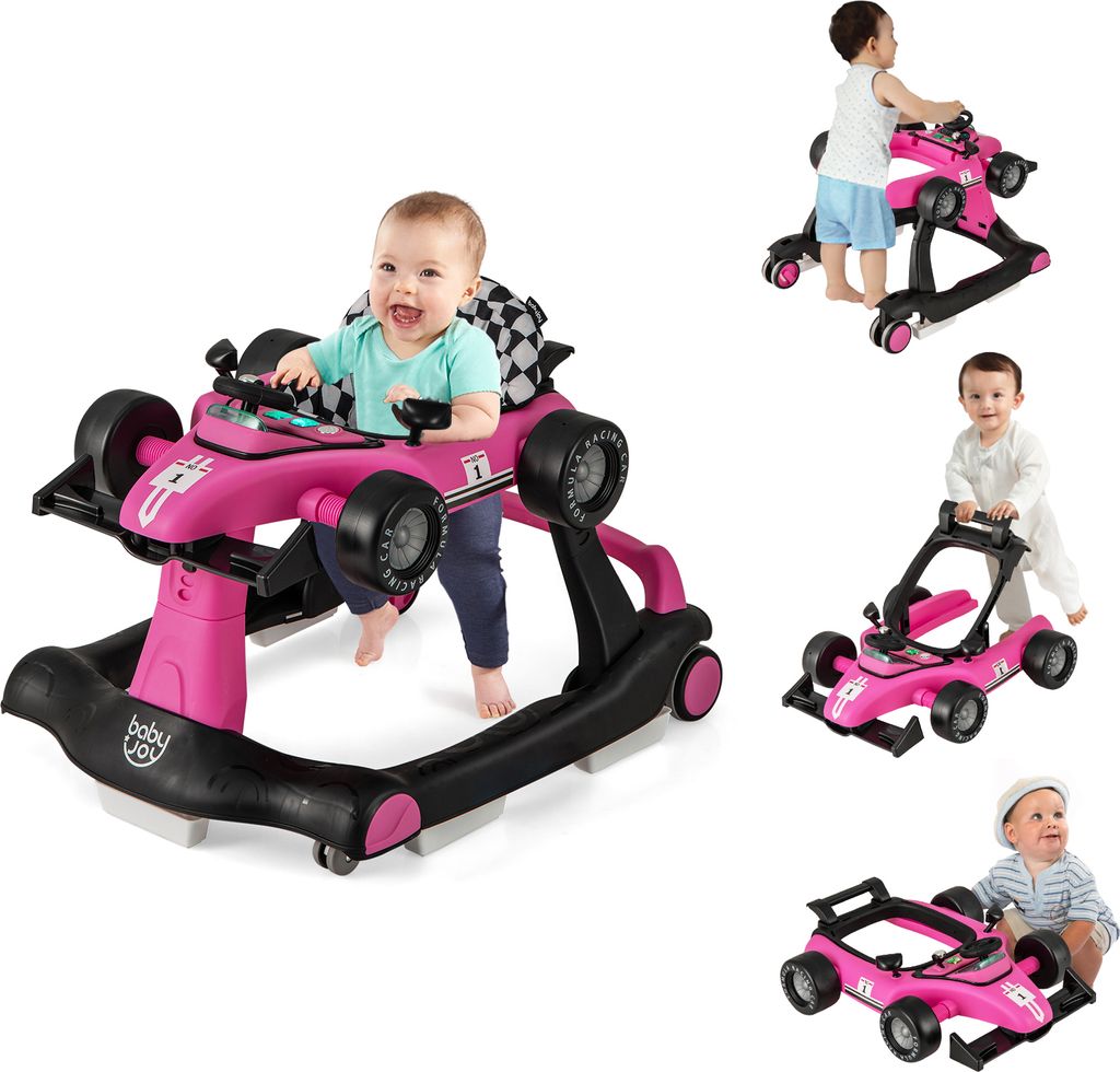 COSTWAY 4 in 1 Lauflernwagen mit einstellbarer Höhe & Produktbild 