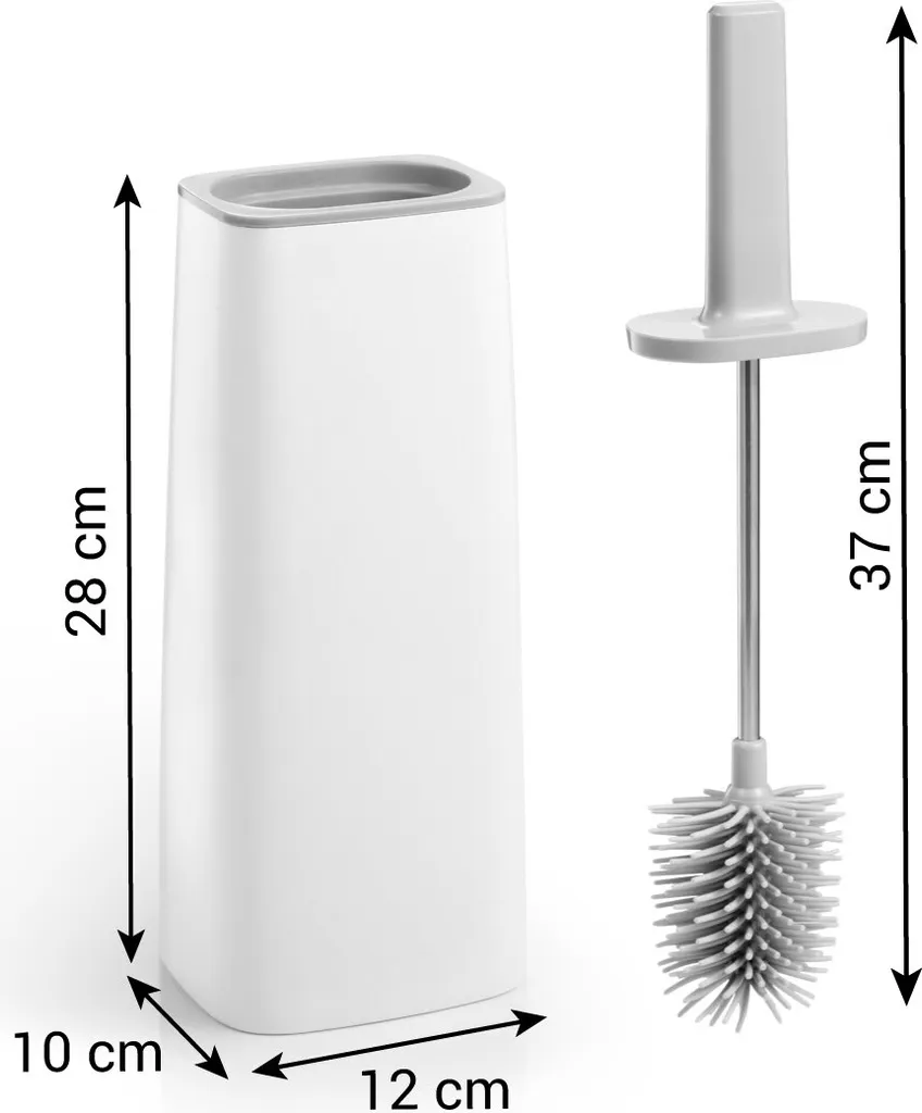 Brosse WC LAGOON Anti-Goutte - Manche Ergonomique et Tête de Nettoyage Douce - 4