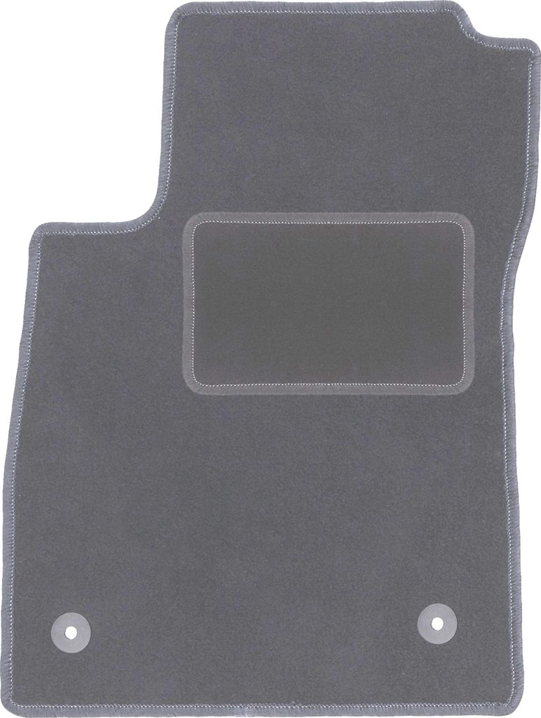 Fahrerfußmatte Velours graphit passend für Chevrolet Trax (2013-, Crossover) – mit Befestigungen – passgenau