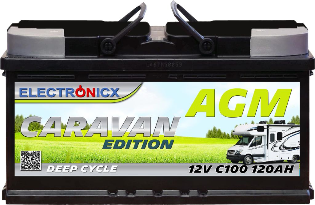 Electronicx Caravan Edition AGM Akumulator 120Ah 12V ▶ Do Zdjęcie produktu 