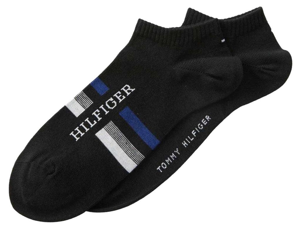Tommy Hilfiger - Knöchelsocken für Herren NA1086 (43 EU - 47 EU) (Schwarz)