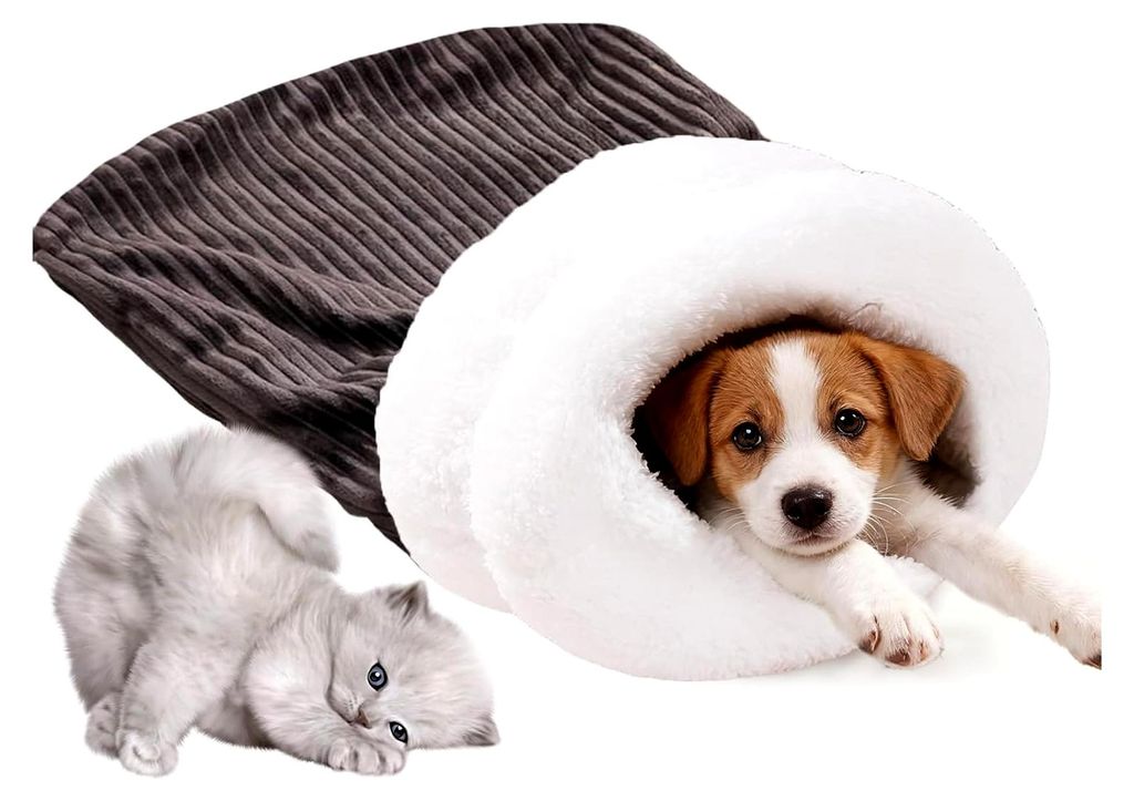 Katzen-Schlafsack, weich und warm für kaltes Wetter, Winter, Innenbereich, Wohnung, Wohnzimmer, Schlafzimmer, Nickerchen