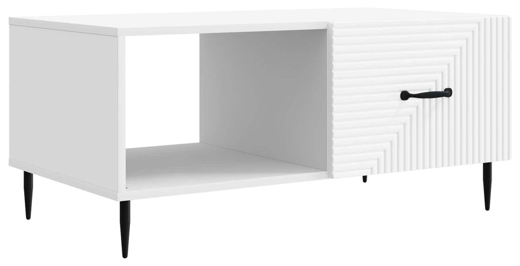 Couchtisch Weiß 90 x 50 x 40 cm Holzwerkstoff