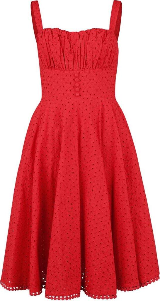 Timeless London Mittellanges Kleid Damen Valerie Dress rot XXL