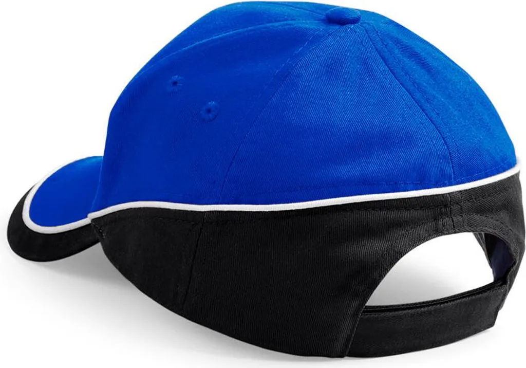Beechfield B171 Cappellino Teamwear Competition - Blu Navy e Rosso - 4