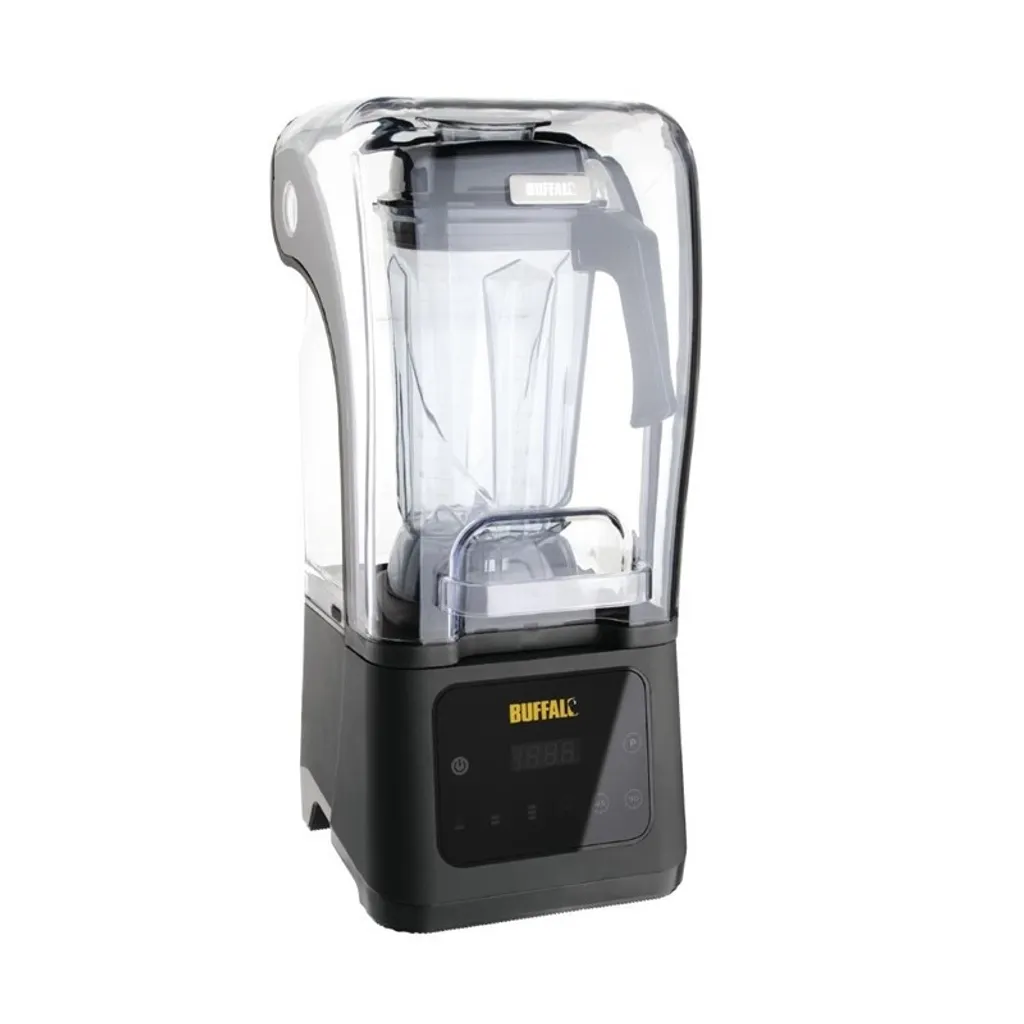 Robot de cuisine numérique Buffalo 2,5 L avec boîtier insonorisé Noir
