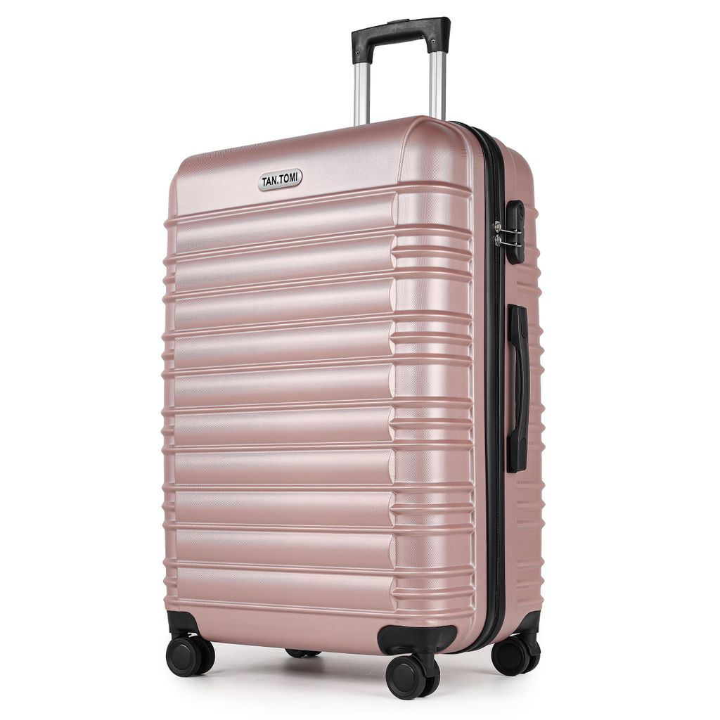 Hartschalen-Trolley Reisekoffer Trolley Großer Koffer Handgepäck Hartschale aus ABS Trolley Handgepäck Kapazität mit 4 Rollen und Zahlenschloss