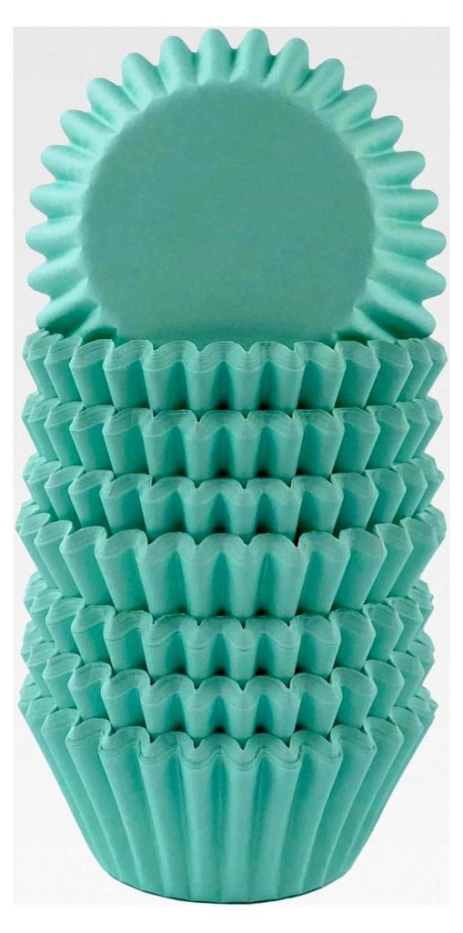 Mini-Muffinförmchen Standard - Ø 32 mm x 20 mm - Mint - 200 Stück - Papier-Backförmchen - für kleine Cupcakes, Muffins, Pralinen
