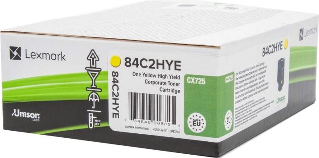 Lexmark - Hoge capaciteit - Geel - Origineel - Toner Productafbeelding 