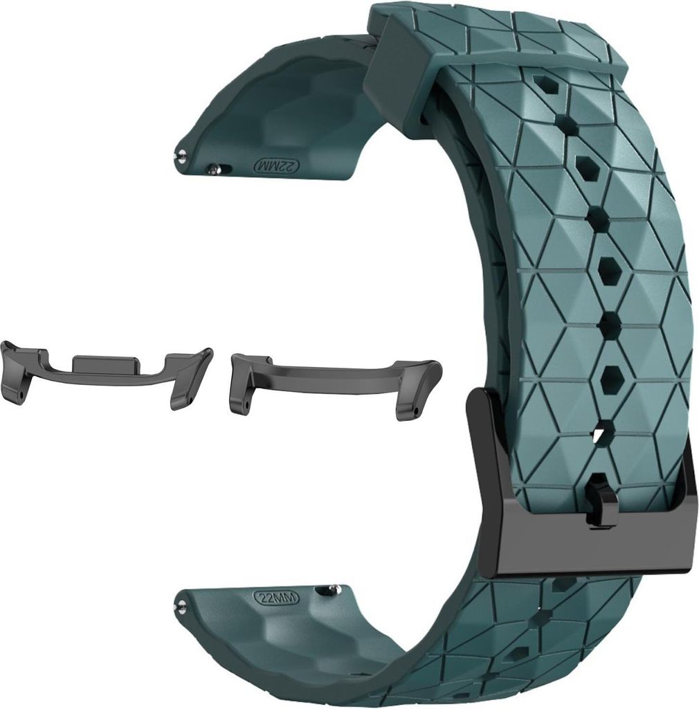 Für Samsung Galaxy Watch 8 / 8 Classic / Ultra 2 Silikon Fußball Design Ersatz Arm Band Türkis