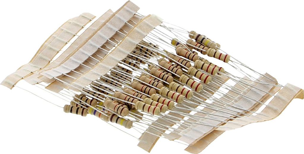 Widerstände je 10x 10Ohm, 47Ohm, 100Ohm, 220Ohm, 1kOhm, Produktbild 