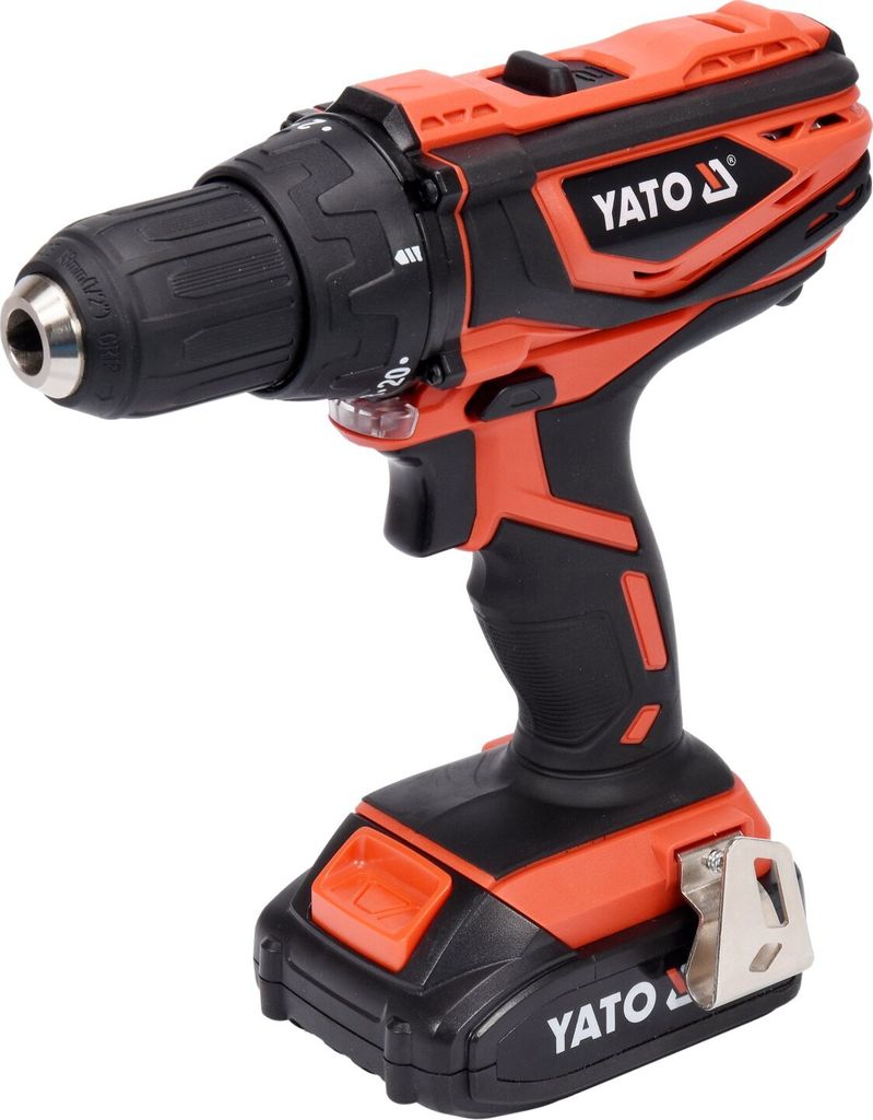YATO Bohrschrauber mit 2,0 Ah Li-Ion Akku 18V 40Nm