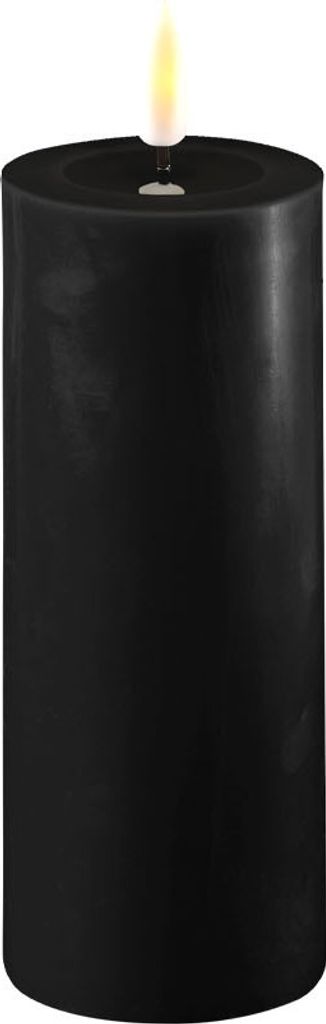 LED Kerze Schwarz 5 x 12,5 cm