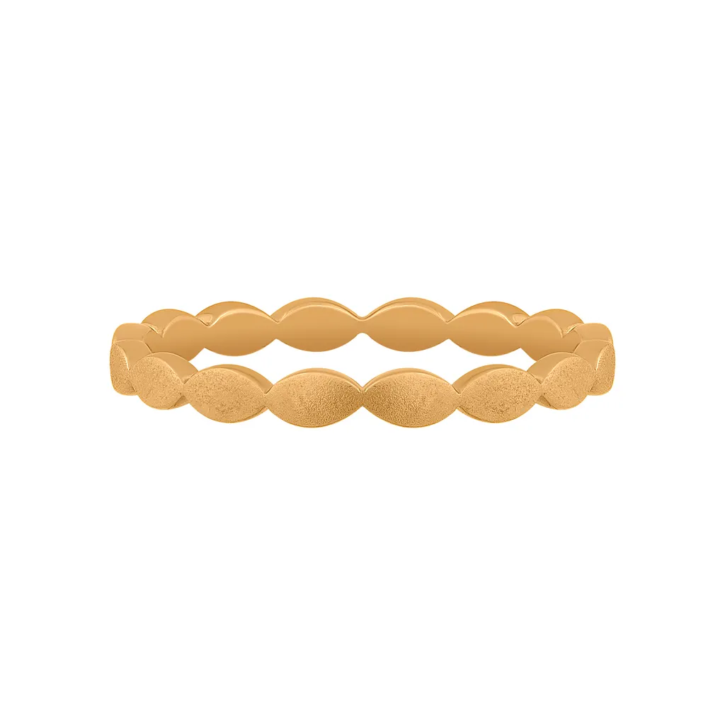 Anello Argento 925 caï Placcato Oro Opaco - Fedina Design Minimal