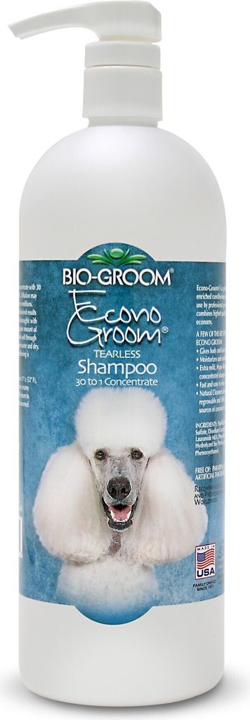 BioGroom Econo-Groom Hundeshampoo, Tränenfrei – 30 zu 1 Konzentrat, 946 ml (Verdünnt 29.3 L)