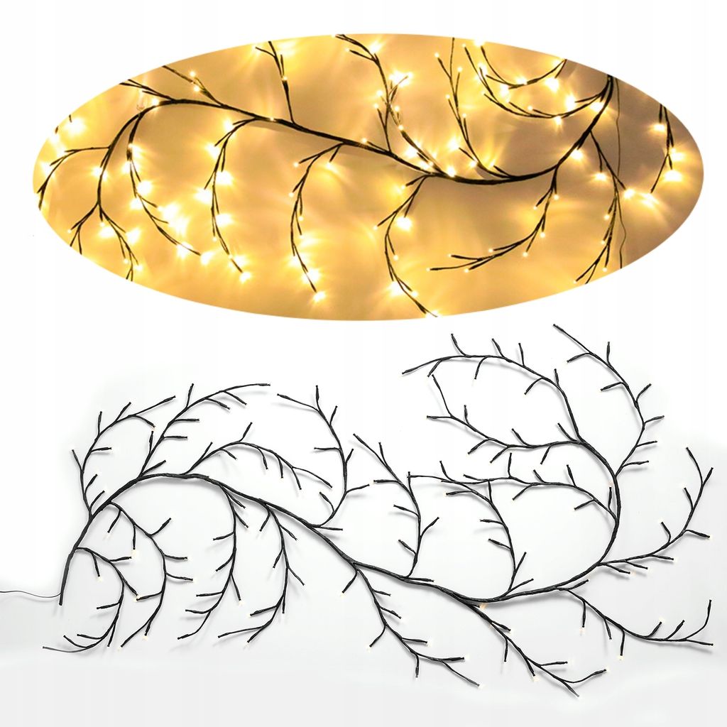 LED Baum Dekorative Weihnachten Glück Lichter Urlaub Dekoration Wand
