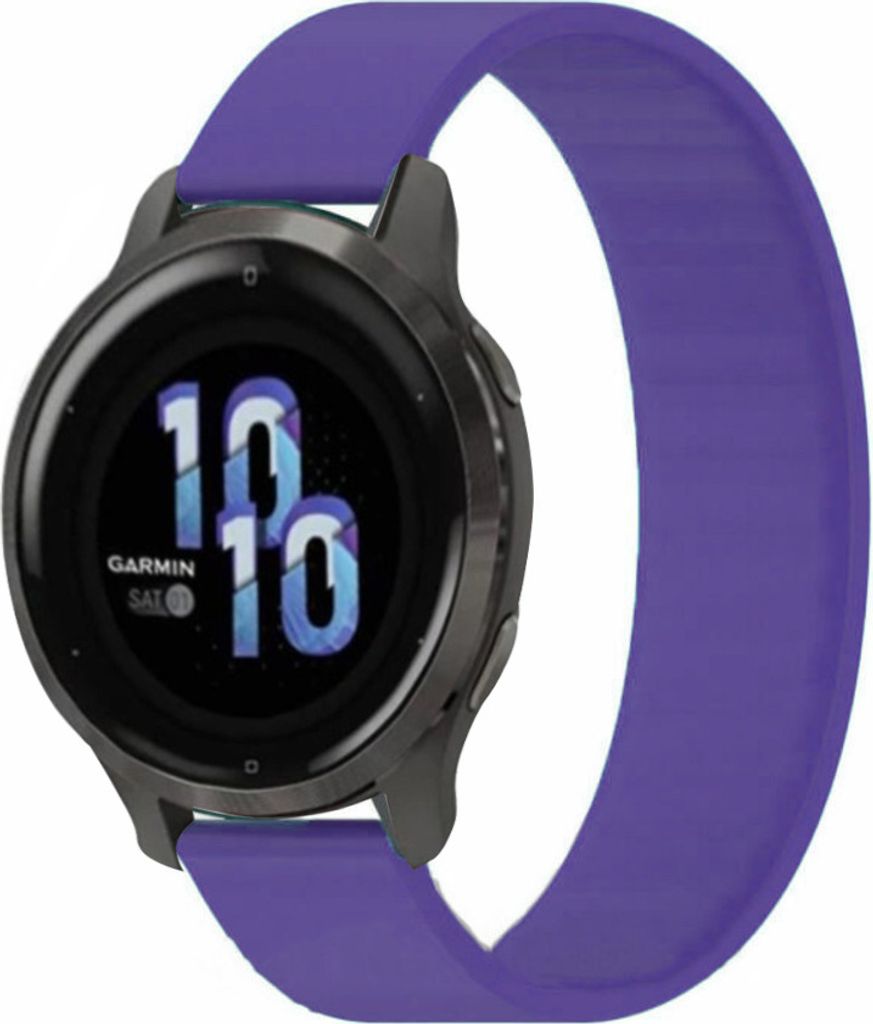 Strap-it Garmin Venu 2s Gummiband (Lila)