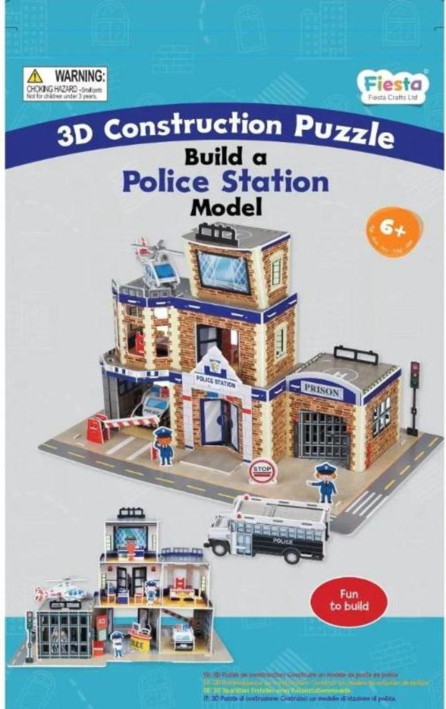 Fiesta Crafts Zestaw rzemieślniczy 3D posterunek policji Zdjęcie produktu 