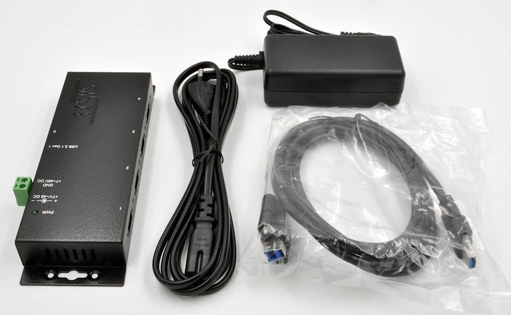 EXSYS EX-1183HMVS-2 Schnittstellen-Hub USB 3.2 Gen 1 (3.1 Gen 1) Type-B 5000 Mbit/s Schwarz (EX-1183HMVS-2)