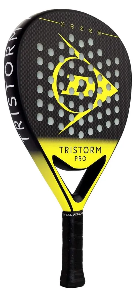 Raquette de Padel Dunlop Polyvalente en Carbone Tristorm Pro Or 365 gr